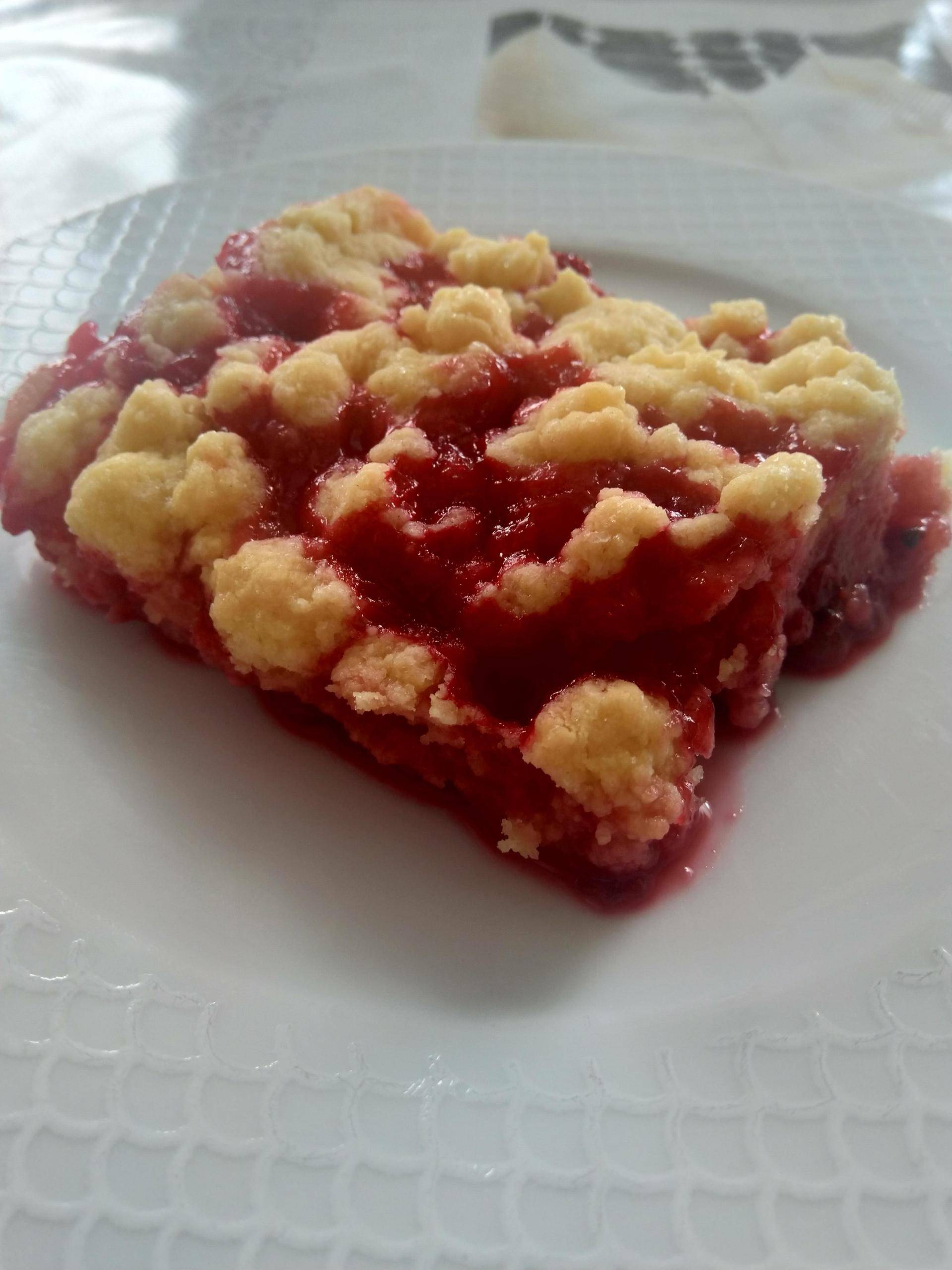 Crumble aux groseilles - Recepten Cake Factory | Tefal