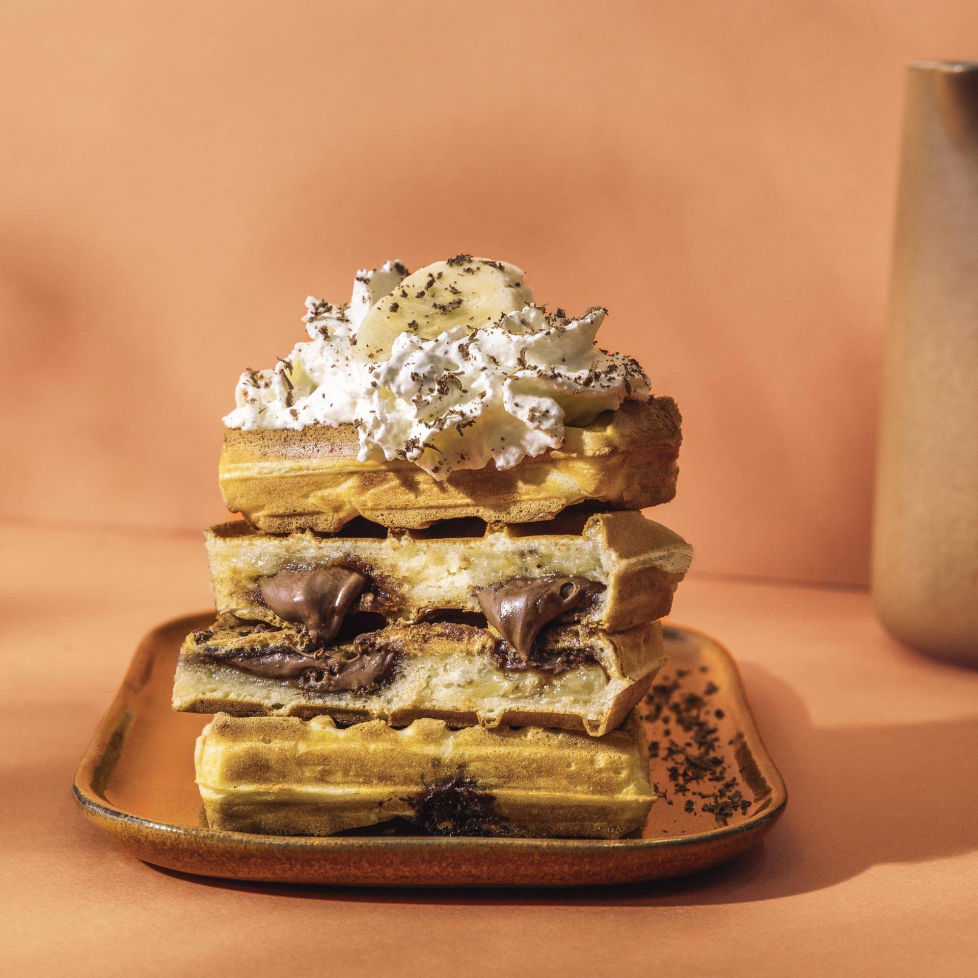 Gaufres fourrées pâte à tartiner et banane - Recette Snack Collection MECHANICAL | Tefal