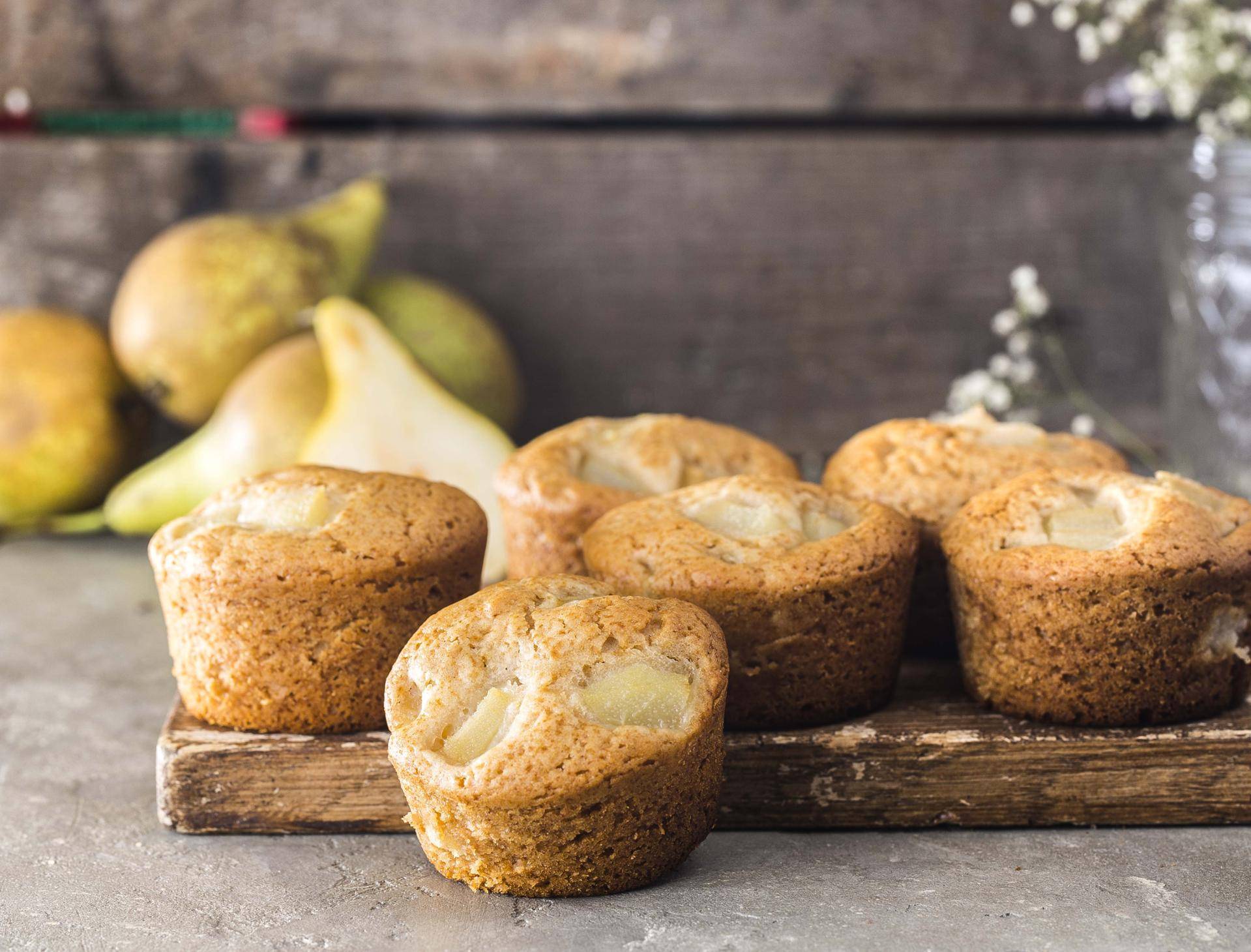 Muffins aux poires vegan - Recette Cake Factory | Tefal