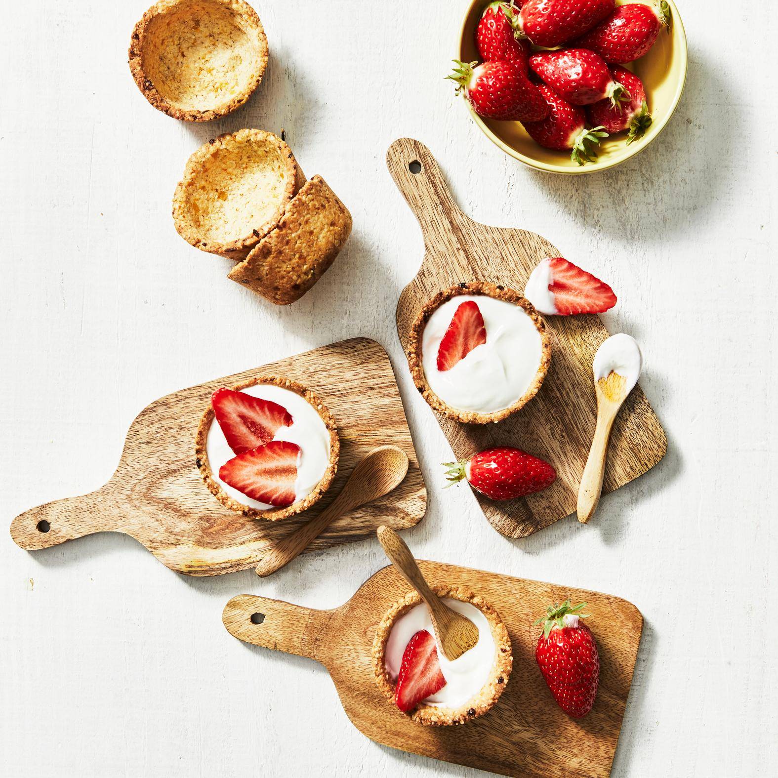 Tartelettes aux fraises façon granola - Recepten Cake Factory | Tefal