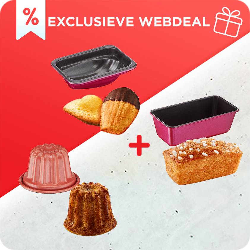 WEB PACK: 3 sets van CreaBake-vormen compatibel met Cake Factory